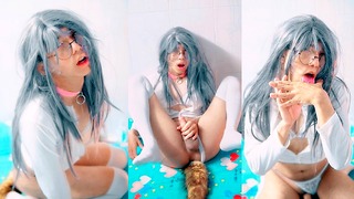 Lovely Vietnamese Sissy Crossdresser Masturbating Moaning