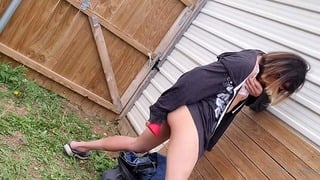 Ash Steele the Migration.: Outdoor Fuck With Bad Dragon