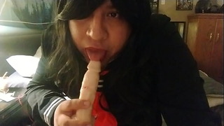 Cd Vietnamese School Girl Cosplay Sucks Dildo