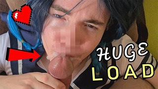 Cum Slut Sucks Chubby Cock and Gets Hot Load Into Mouth – Prettyboi2000x