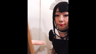 Gorgeous Thai Crossdresser Sissy Training Blow Cum