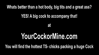 Sexy Transgender Bianca Hills Jerks Off Her Dick
