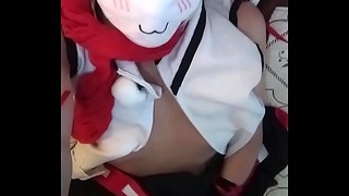 Momiji inubashiri Cosplayer Tummy Cumshot 2019 touhou Crossplay