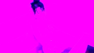 Transgender Chanel Noir Playing and Cumming in the Bath