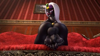 Goddess Capability Queen Tyrahnee Masturbate 3d Futanari Futanari Self Footjob Footjob ass Kink Tyrahnee Rayhuma Huge Boobs