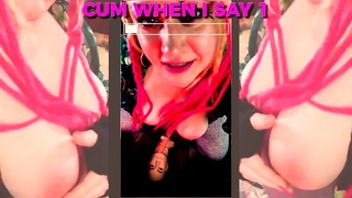 Dildo Sucking Instructions The Trans Has A Big Tasty Cock And You Are Going To Suck It Enhanced