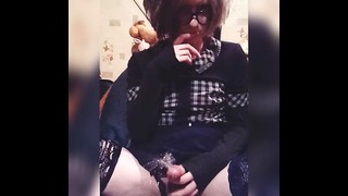 Hattabi4Ik Crossdresser Massive Self Pissing Femboy Kink Gold Rain