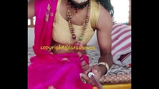 Desi Crossdresser Lara D’souza Sexy Video In Saree 2