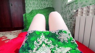 Smooth Legs Lovely Tiny Dick Pre-Cumming Masturbation Trans White Pure Skin Transvestite