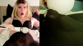 Vibrator Cum Shot In Pantyhose