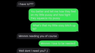 Sexting Emasculating My Sissy Bitch Ponížení