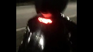 Walk On Street With Electric Shock In Latex