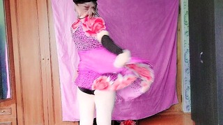 +18 Babysitter Pretty Femboy In Three Color Of Dress Hot Booty Model Crossdresser Sexy Big Ass Colle