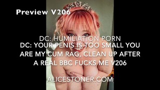 206.1 Lick BBC Cum From My Fat Pussy And Watch From The Corner As They Rail Me SPH Small Penis Cuck