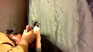 BBW Tranny Blows College Football Player Gloryhole