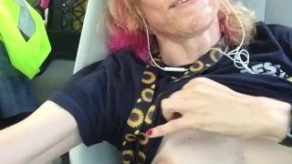 Автомобільна порно Tgirl Sa8Die Ass -Lil Titties