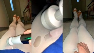 Chinese Ladyboy Cums On Office Building Stairs, Doesn’t Care About Being Caught