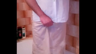 Crossdress Cum Satin Men
