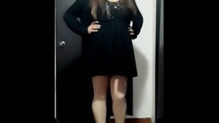 Cute Crossdresser Wearing Dress And Heels