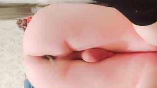 Eggplant Big Ass Cumshot Femboy Booty Crossdresser Masturbating When Eggplant In Her Big Ass Cute