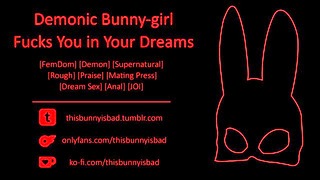 F4M Erotisch verhaal Demon Bunnygirl Futa neukt je in je dromen