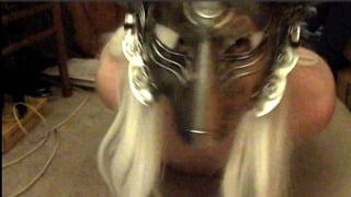 Ftm Femboy In Wolf Mask Hogtied And Wriggling