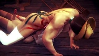 Futa Cowgirl Fucks Old Man