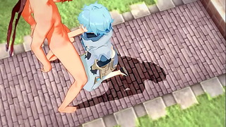 Genshin Impact Yaoi – Tartaglia X Chongyun Hardsex – Sissy Crossdress Japanese Asian Manga Anime Game Porn Gay
