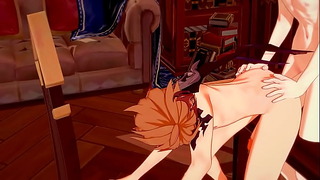 Genshin Impact Yaoi – Zhongli X Tartaglia Blowjob And Fucked – Sissy Crossdress Japanese Asian Manga Anime Game Porn