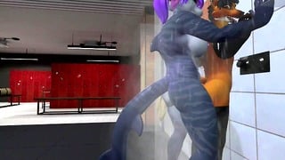 Heat Anthro Futa Furry Dragon Sex With Furry Fox Sex Standing Under The Shower