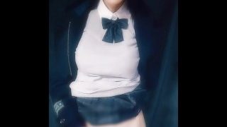 男の娘オナニー Japanese Crossdresser Teasing
