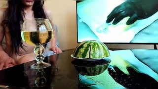 Piss – Drink – Ladyboy Pissing In Glass And Drink Yourself Urine