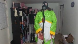 PVC Suit Gasmask Breathplay And Cosplay
