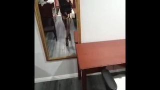 Sissy4Chastity Walking In Stilettos