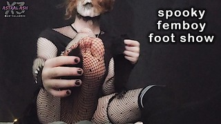 Spooky Femboy Foot Show