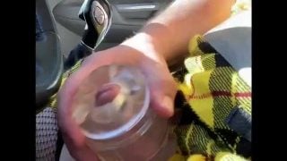 Stroking My Cross Dressing Cock While Driving At High Speed Is A Skirt