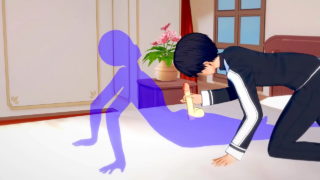 Sabia de Arta Yaoi – Kirito Handjob și anal cu creampie – Sissy Crossdress Japoneză asiatică Manga Anime Joc de film