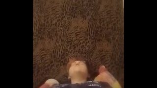 Tranny Boy Listens To Porn And Gets Off