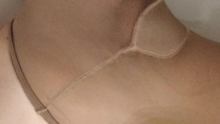Trans Peeing In Tan Nylons Dirty Bathtub
