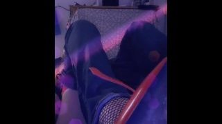 Transgender Girl Fucks Herself Anal Lingerie