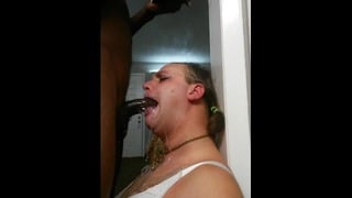 Hot Sissy Gets Throat Fucked By Huge Black Cock