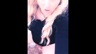 Trans Girl Squats And Pees
