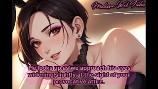 Mistress turns you into bunny slut, let's you to suck first client's dick. Swallow cum, sissy! (FEMINIZATION ROLEPLAY – AI GENERATED)