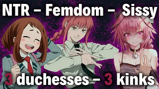 Femdom, NTR and Sissy – 3 Duchesses Movie – JOI Tales of loven | LOVEHENT CRAZY MIND UGA BUGA