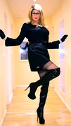 Crossdresser Black Boots