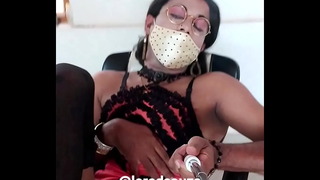 Indian sexy crossdresser Lara D'Souza in babydoll