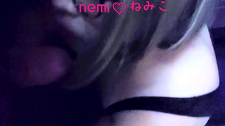Crossdresser Nemi uses a vibrator to masturbate. Enjoy in a private room at an internet cafe. Stimulation of the prostate gland causes premature ejaculation to drip out of the penis.