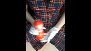 japanese femboy crossdresser  sissy Masturbate