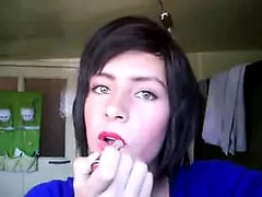 Virgin femboy wants to be a woman forever. Big cumshot.