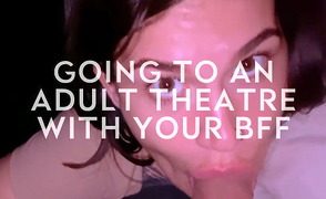 Going To An Adult Theatre With Your BFF – A Caption Story